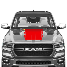 Autocollant Vinyle Bande Noire Capot pour Dodge Ram 1500 TRX 2019+_3