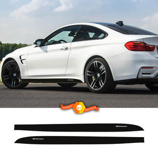 BMW M3 Power 2x Panneau de bascule latéral Rayures Autocollants en vinyle Autocollant BMW
