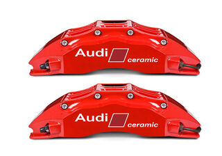 2 Stickers Audi Carbone Céramique Freins RS4 RS6 RS7 S8 Q7 Stickers