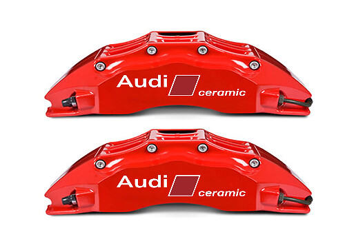 Set d'autocollants en vinyle pour étriers de frein céramiques Audi pour voitures Audi