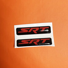 Ensemble de décalcomanies de placage bombé de type SRT pour porte-clés Dodge Challenger, Charger et Durango_2