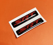 Ensemble de décalcomanies de placage bombé de type SRT pour porte-clés Dodge Challenger, Charger et Durango_3
