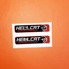 2x Hellcat Supercharged Challenger/Charger/Durango Key Fob Inlays emblème en forme de dôme autocollant autocollant
 2