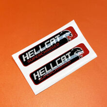 2x Hellcat Supercharged Challenger/Charger/Durango Key Fob Inlays emblème en forme de dôme autocollant autocollant
 3