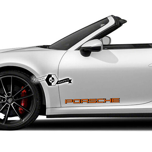 2 Kits Portes Latérales Porsche 911 Carrera 2 Couleurs Shadow Sticker Sticker
