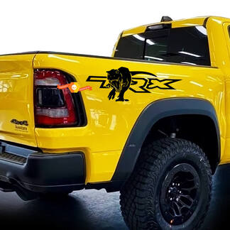 Dodge Ram 1500 TRX Bed Side Stickers T-Rex Vinyl Sticker Graphic
