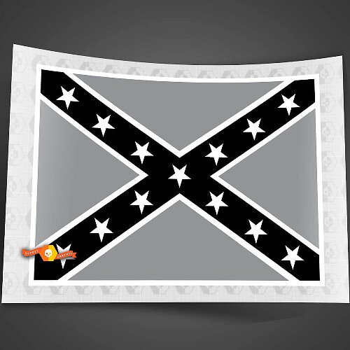 Autocollant en vinyle de toit avec drapeau General Lee pour voitures