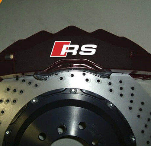 Ensemble d'autocollants vinyle pour étrier de frein RS pour Audi TT A3 A4 S3 Q5