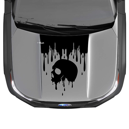 Hood Skull Blood Graphics Vinyl Stickers Decals Fit Suba Forester
