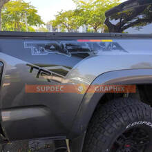 Paire de TRD Tacoma dans le style Raptor Lines Bed Side avec des rayures de couleur vintage Kit de décalcomanies en vinyle pour Toyota Tacoma 16-23
 2