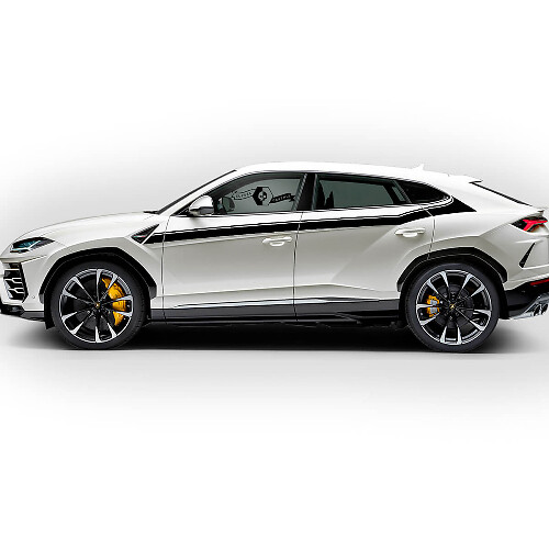 Paire Lamborghini Urus 2021 2022 2023 Side Doors Up Flag Stripe Vinyl Decal Sticker Graphics
