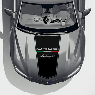Lamborghini Urus 2021 2022 2023 capot drapeau vinyle autocollant graphique
