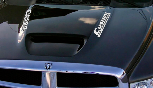 Cummins Custom 5.9L / 6.7L Turbo Diesel Pair — Autocollant en vinyle (capot) pour Dodge Ram 1500
