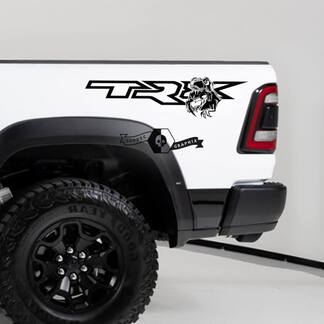 Paire Dodge Ram TRX 2020 - 2023 TRX Eating Raptor Bed Side Decal Truck Vinyl Graphic
