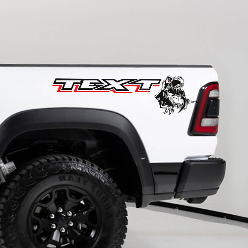 Kit d'autocollants vinyle personnalisés pour table de chevet Dodge Ram TRX 2020-2023