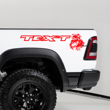 Ensemble d'autocollants en vinyle TRX Eating Raptor pour tablette de porte Dodge Ram 1500 TRX_2