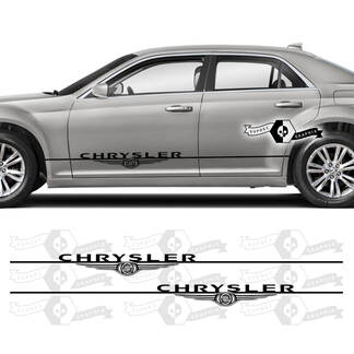 Paire Chrysler 300 2021 2022 2023 Logo Touring Rocker Panel Graphics Car Vinyl Stickers Stickers
