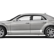 Autocollants en vinyle pour bas de caisse avec logo pour Chrysler 300 2