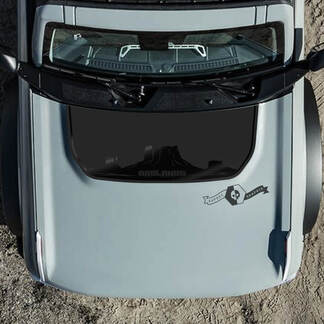 Badlands Hood Montagnes Grand Canyon Sticker Autocollant pour Ford Bronco 2
