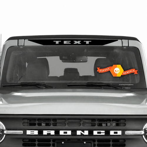 Autocollant vinyle personnalisé pour pare-brise Bannière pour Musclecar puissance cheval camion 12982