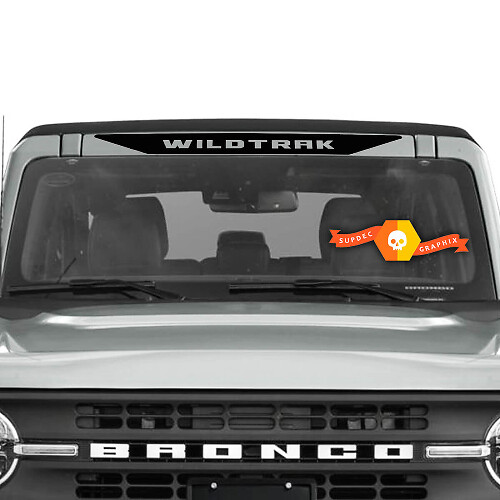 Bannière Pare-brise Wildtrak Autocollant Vinyle pour Musclecar Cheval
