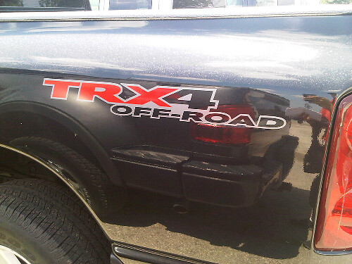 Ensemble d'autocollants vinyle TRX4 Off Road 4x4 pour flanc de benne de camion Dodge Dakota