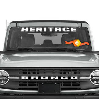 Bronco Heritage Logo vinyle autocollant bannière de pare-brise
