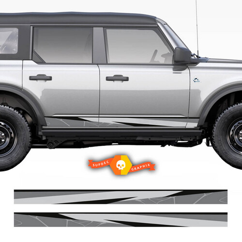 Autocollant en vinyle latéral Wrap Graphics pour Ford Bronco 2021-2026