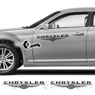 Paire Chrysler 300 2021 2022 2023 Logo Doors Graphics Car Vinyl Stickers Stickers
