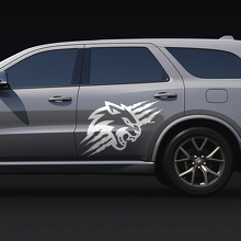 Rayures Griffes Logo WildCat Portes Graphiques Autocollants Vinyle Pour Dodge Durango SRT 2
