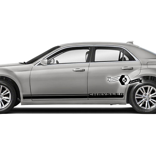 Chrysler 300 Rocker Panel Side Graphics Autocollants en vinyle
