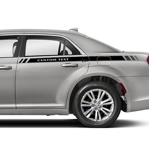 Autocollants vinyle bande latérale arrière personnalisés pour Chrysler 300_1