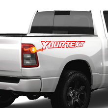 Autocollant vinyle personnalisé avec contour de texte pour table de chevet Dodge Ram 1500_3