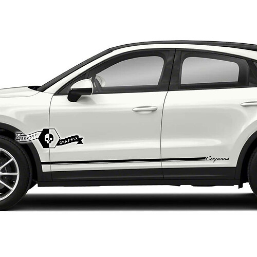 Kit de décalcomanies en vinyle pour bas de caisse Cayenne Porsche Cayenne 2023