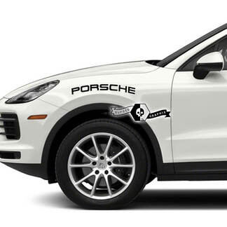 2x Porsche 2023 Porsche Cayenne Portes Autocollants Autocollants

