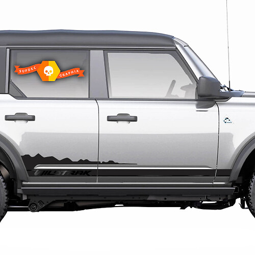 2 nouveaux Ford Bronco Wildtrak montagnes décalcomanie vinyle panneau à bascule autocollant bande pour Ford Bronco 2 portes 4 portes
