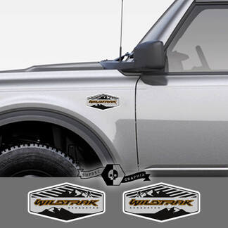 2 nouveau Ford Bronco Wildtrak montagnes décalcomanie vinyle emblème Sasquatch autocollant bande pour Ford Bronco
