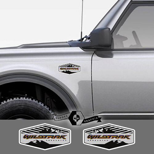 Autocollant en vinyle bande emblème montagne Sasquatch pour Musclecar Bronco Wildtrak