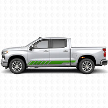 Bandes vinyles inclinées de course pour porte et bas de caisse pour Chevrolet Silverado 1500 T1XX 2019-2026_6