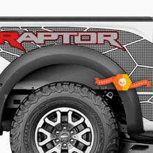 Autocollants latéraux V8 Ford F-150 Raptor pour portes latérales Splash Graphics
 2