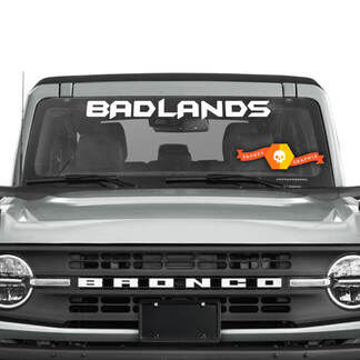 Bronco pare-brise BADLANDS décalcomanies autocollant pour tous les Ford Bronco
