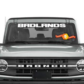 Autocollant de pare-brise BADLANDS Bronco pour Ford Bronco
