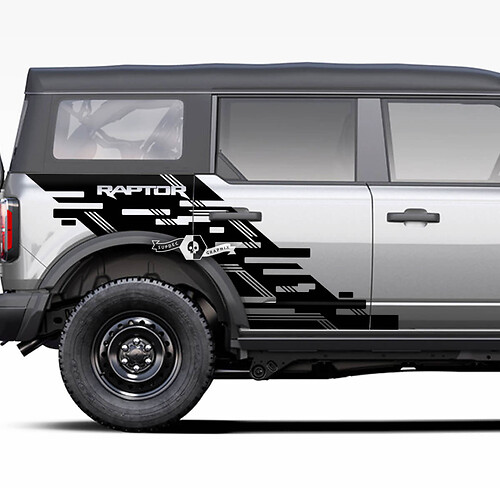 Fender Fender Ford Bronco Raptor Graphics Splash Decs Stickers
