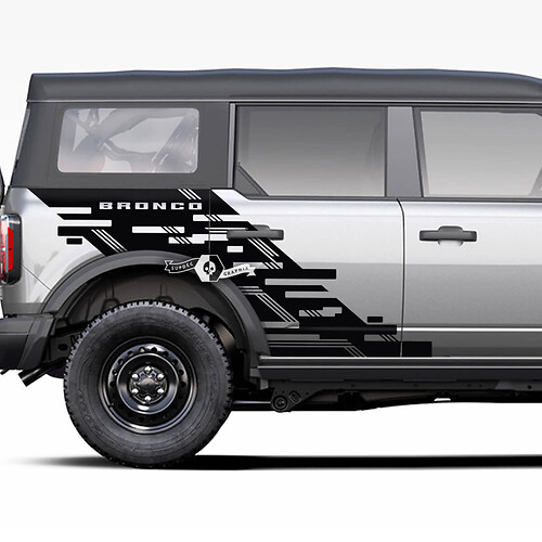 Fender Fender Ford Bronco Graphiques Splash Sclash Stickers Bed Fender
