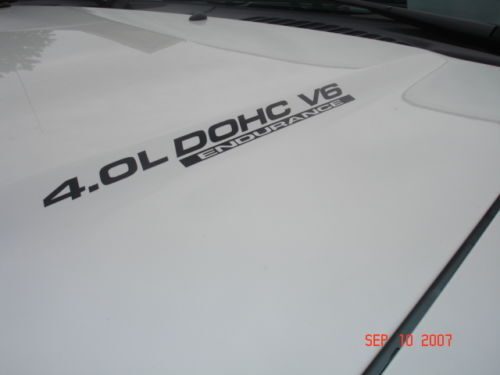 Autocollants en vinyle Endurance pour capot 4.0L DOHC V6 Nissan Titan