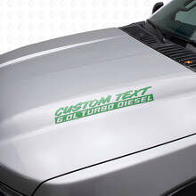 Kit de décalcomanies vinyles capot Turbo Diesel 6.0L pour Musclecar F250 F350_3