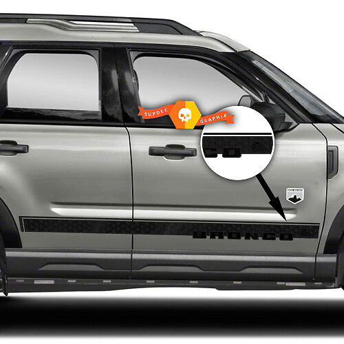 Kit d'autocollants vinyles de bandes de porte de marque pour Musclecar cheval Sport