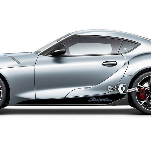 Paire d'autocollants graphiques latéraux pour Toyota Supra MKV A90 A91
