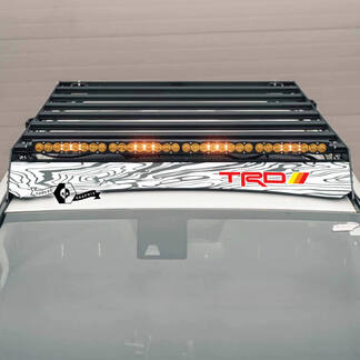4Runner 2014 -- 2023+ ROOF RACK Carte topographique TRD Autocollant pour Toyota 4Runner
