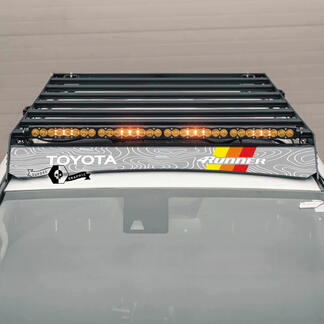 4Runner 2014 -- 2023+ RACK de toit carte topographique Sticker autocollant Toyota 4Runner
